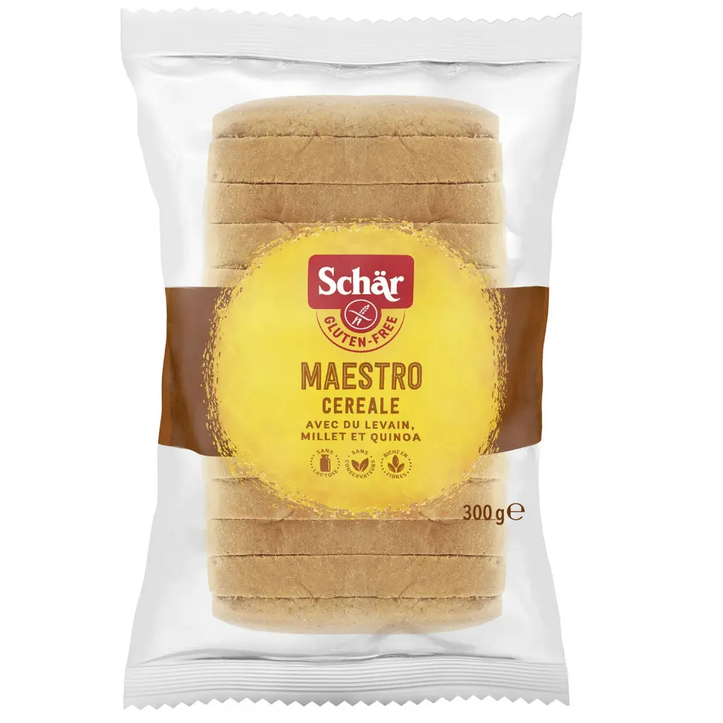 GLUTEN FREE CEREALES BREAD - BAG PAIN SANS GLUTEN CEREALES - SACHET