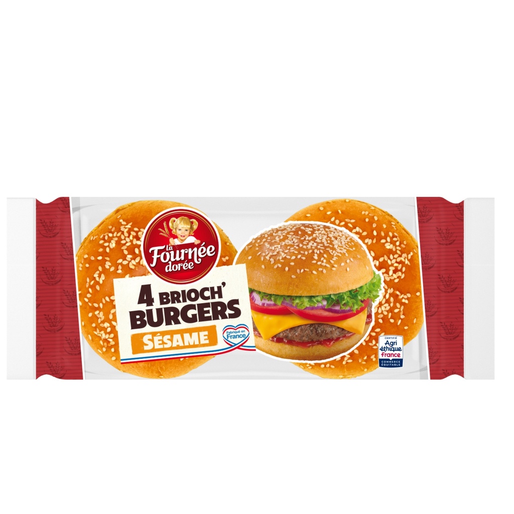 BURGER SESAME BRIOCHE 4PC
BURGER GEANT BRIOCHE SESAME 4PC
