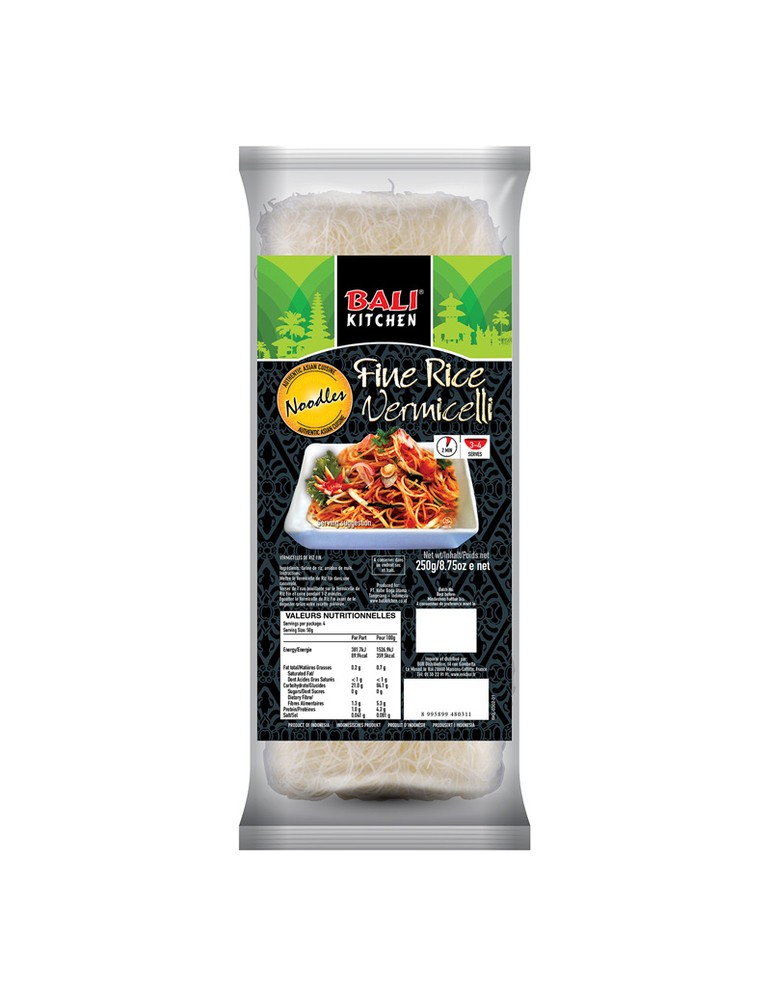 FINE RICE VERMICELLI BALI KITCHEN VERMICELLES DE RIZ FIN BALI KITCHEN