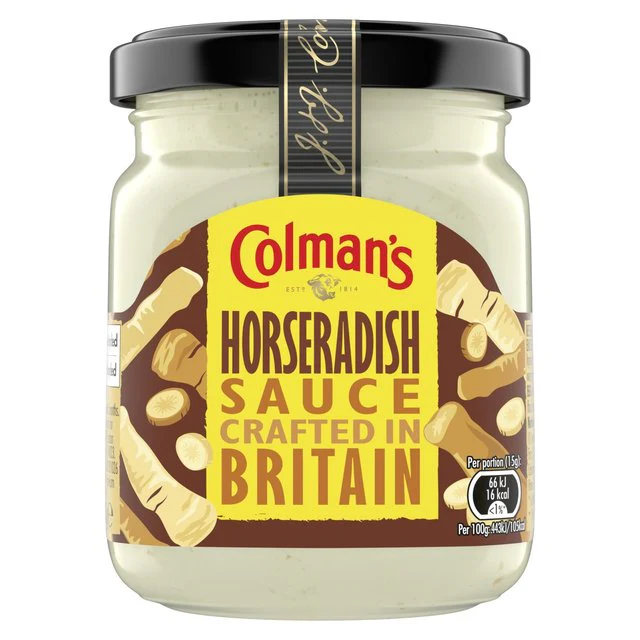 HORSERADISH SAUCE, COLMANS, 136GR SAUCE AU RAIFORT, COLLMANS, 136GR