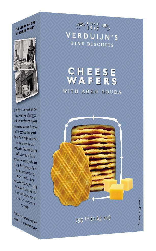CHEESE CRISPY CRACKERS "VERDUIJN'S" BISCUIT FROMAGE "VERDUIJN'S"