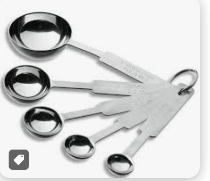 MEASURING SET ST/STEEL 18/10 - 5PC ENSEMBLE DE 5 CUILLERES DOSER 18/10