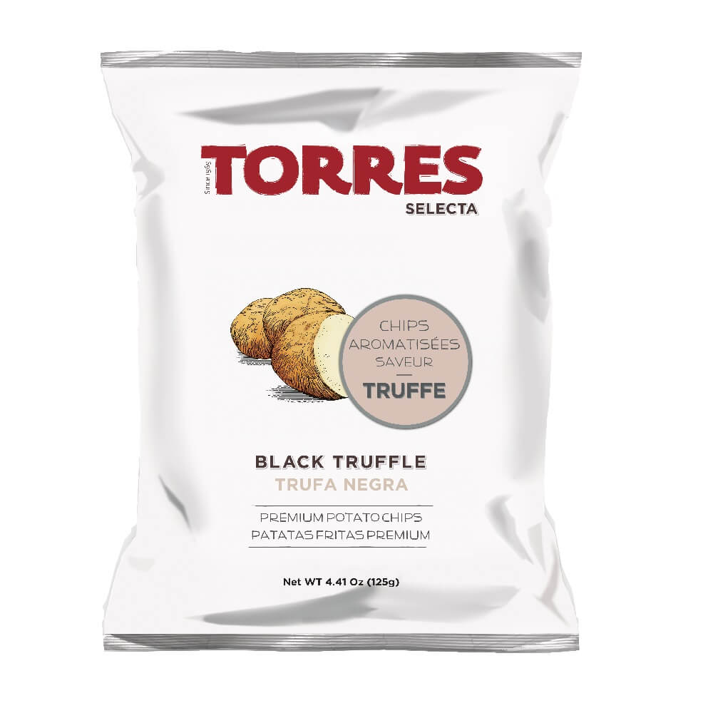 POTATO CHIPS BLACK TRUFFLE - 125GR POTATO CHIPS A LA TRUFFE - 125GR