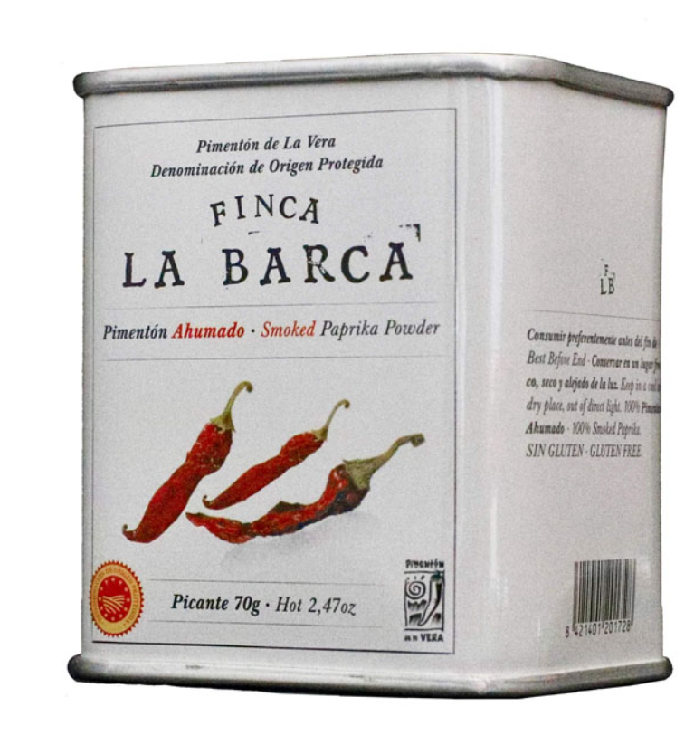 SMOKED PAPRIKA HOT FINCA LA BARCA - 70GR PAPRIKA FUME PIQUANTE FINCA LA BARCA - 70GR