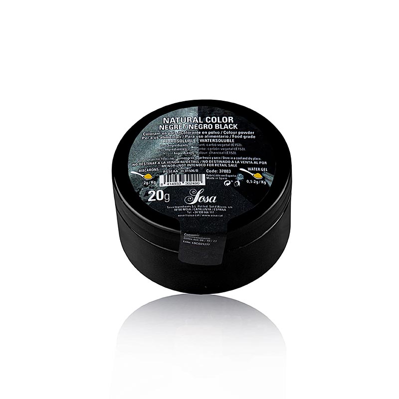 BLACK COLOURING POWDER SOSA  20GR COLORANT POUDRE NOIR SOSA - 20GR