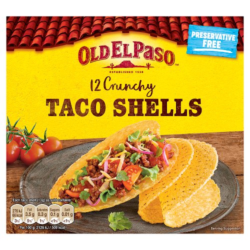 TACO SHELLS X 12PC - 308GR
COQUILLES Ã€ TACOS X 12PC - 308GR
