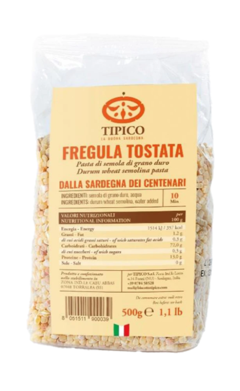 FREGOLA SARDA TOASTATA - 500GR FREGOLA SARDE ARTISANALE - 500GR