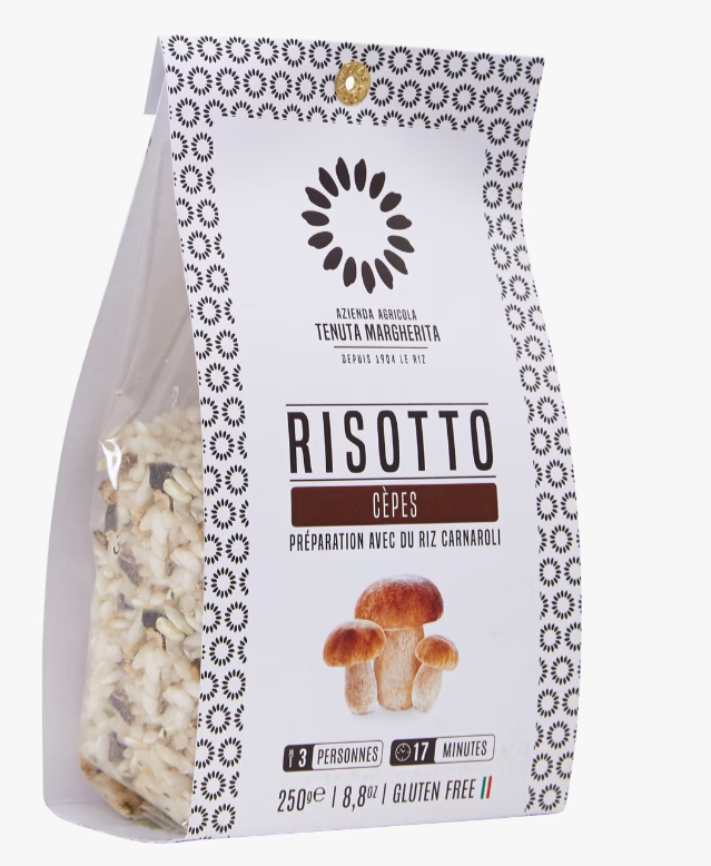 RISOTTO WITH PORCINI - 250GR RISOTTO AUX CEPES - 250GR
