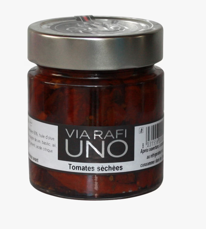 DRIED TOMATOES IN OIL "UNO" - 230GR TOMATE DEMI SECHEES "UNO" - 230GR