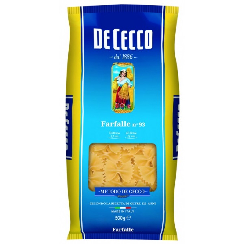 DE CECCO FARFALLE 500GR DE CECCO FARFALLE 500GR