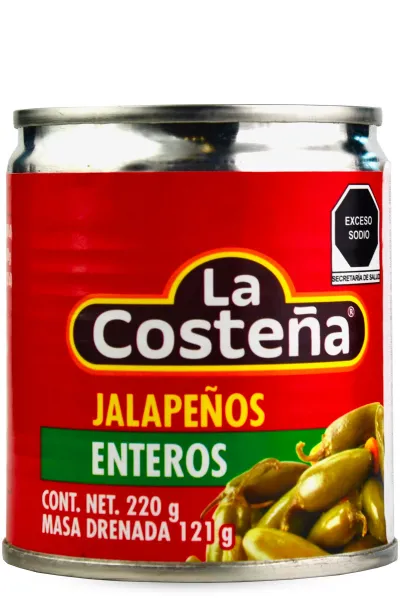 JALAPENOS ENTERO EN ESCABECHE 200GR JALAPENOS NACHOS ENTIERS - 200GR