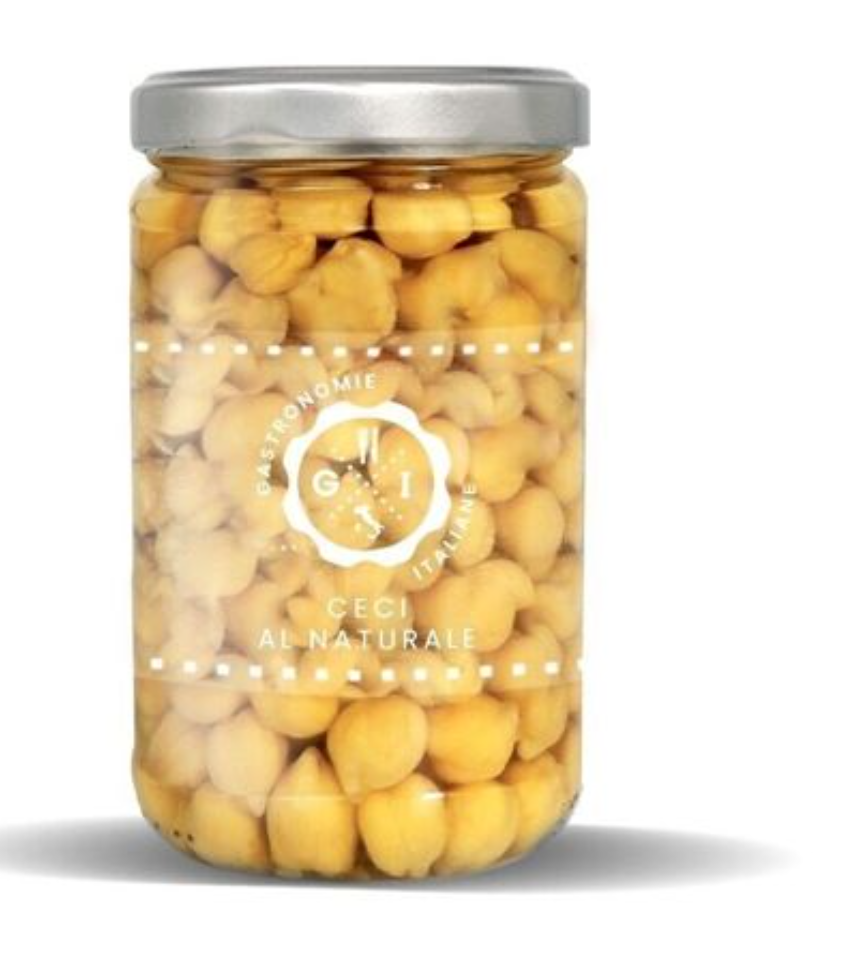 CHICKPEAS NATURAL "GASTRONOMIA ITALIANA" 290G POIS CHICHE CONSERVE "GASTRONOMIA ITALIANA"