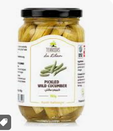 WILD CUCUMBERS MARINATED 350GR CONCOMBRES SAUVAGES MARINES 350GR