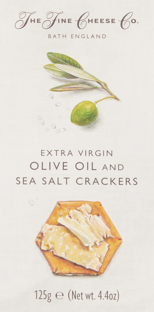 CRACKERS EXTRA VIRGIN OLIVE OIL/SALT CRACKERS HUILE OLIVE SEL - 125GR