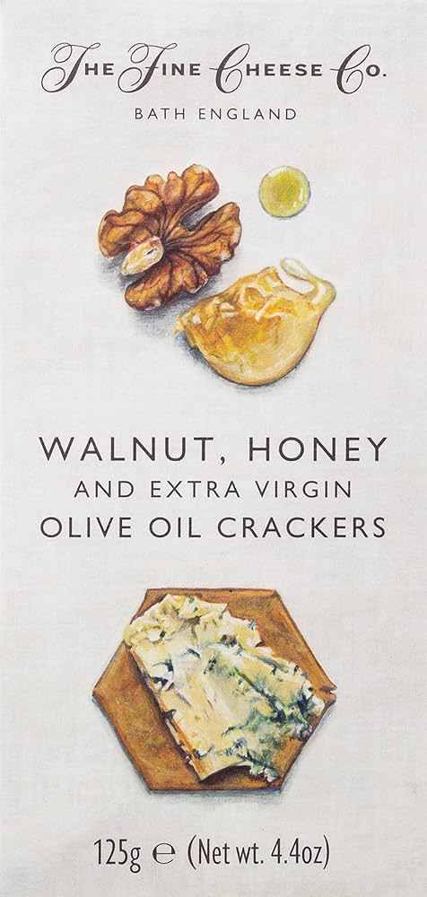 CRACKERS WALNUT/HONEY OLIVE OIL CRACKERS NOIX MIEL - 125GR