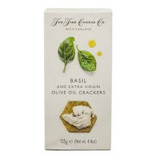 CRACKERS BASIL/EXTRA VIRGIN OLIVE OIL 125GR CRACKERS BASIL/EX. OLIVE OIL 125GR