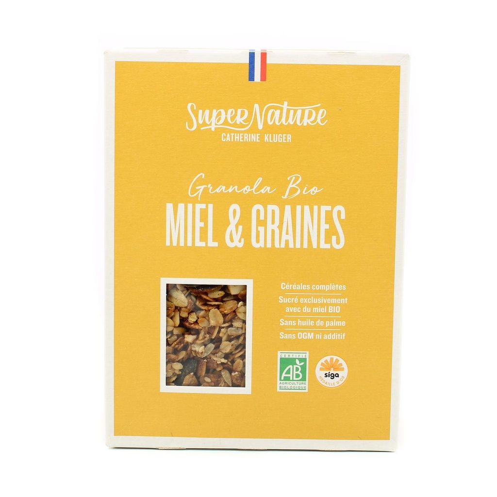GRANOLA HONEY AND GRAINS ORGANIC GRANOLA MIEL ET GRAINES BIO