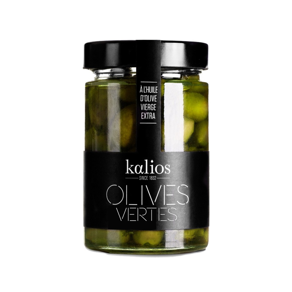 GREEN OLIVE EXTRA VIRGIN OIL - 310G OLIVES VERTES HUILE OLIVE - 310GR