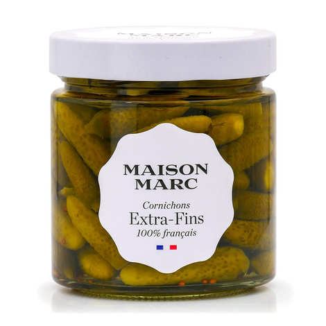 CORNICHONS EXTRA FINE "MAISON MARC" 210G
CORNICHONS EXTRA FINS "MAISON MAR" 210G