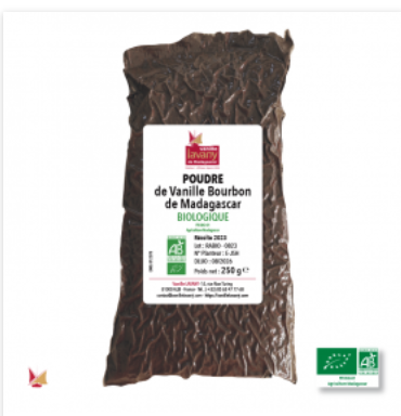 VANILLA POWDER MADAGASCAR - 50GR VANILLE EN POUDRE MADAGASCAR - 50GR