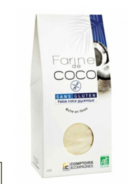 COCONUT FLOUR ORGANIC - 400G FARINE DE COCO BIO - 400G