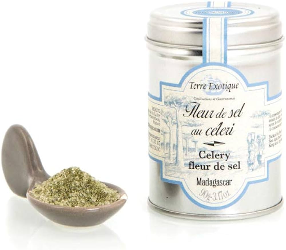 FLOWER OF SALT WITH CELERY - 110GR FLEUR DE SEL AU CELERI - 110GR
