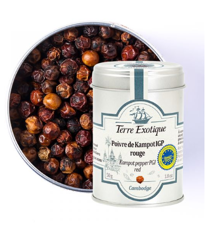 RED KAMPOT PEPPER CAMBODGE - 50GR POIVRE ROUGE DE KAMPOT CAMBODGE 50G