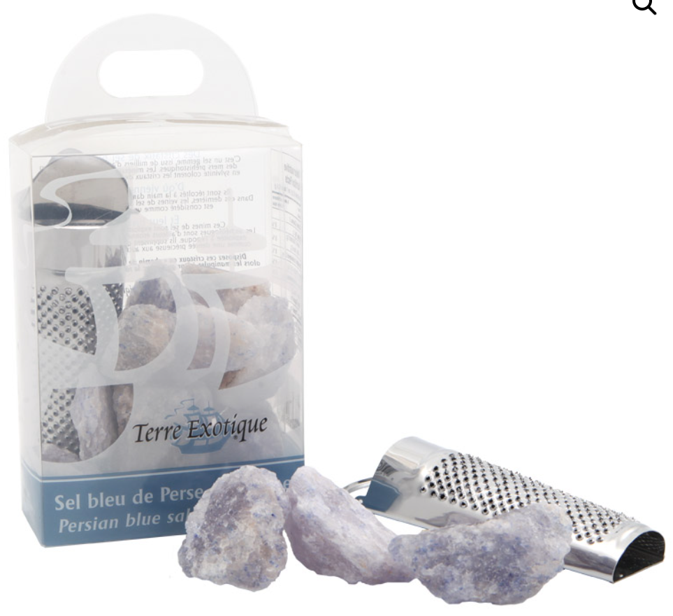 PERSIAN BLUE SALT WITH GRATER - KIT SEL BLEU DE PERSE ET SA RAPE - KIT