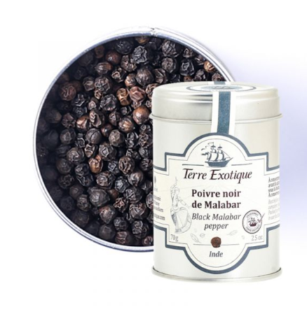 MALABAR BLACK PEPPER - 1KG POIVRE NOIR DE MALABAR - 1KG