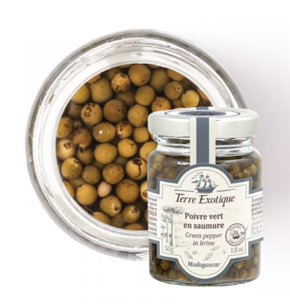 GREEN PEPPER IN BRINE 50GR POIVRE VERT SAUMURE 50GR
