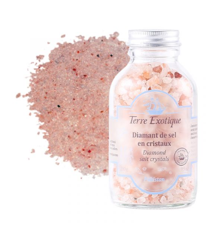DIAMOND PINK SALT CRYSTALS FOR GRINDER
DIAMANT SEL ROSE POUR MOULIN - 1KG