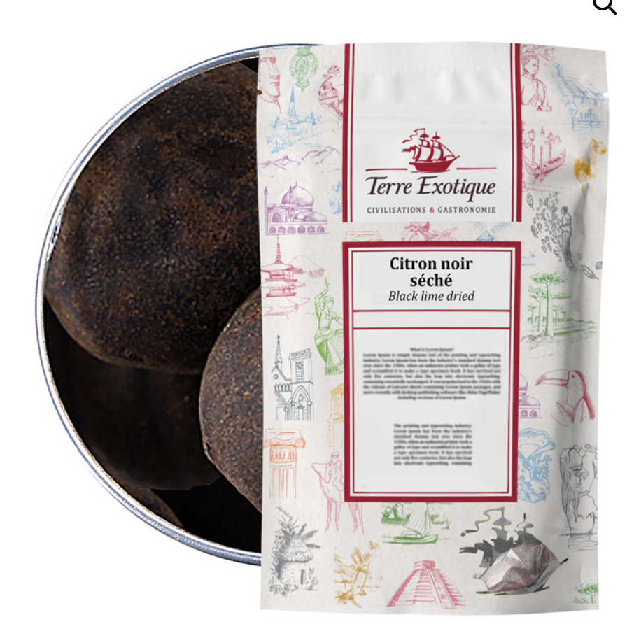 DRIED BLACK LEMON - 100GR CITRON NOIR SECHE - 100GR