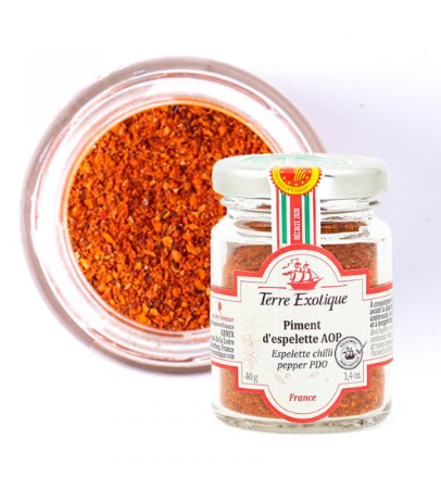 PIMENT D'ESPELETTE AOP FRANCE 40GR PIEMENT D'ESPELETTE AOP FRANCE 40GR