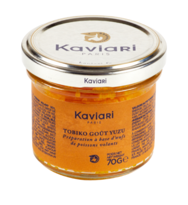 TOBIKO YELLOW YUZU "KAVIARI" 70GR TOBIKO JAUNE YUZU "KAVIARI" 70GR