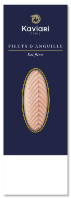 SMOKED EEL KAVIARI - 100GR FILET D'ANGUILLE FUME KAVIARI  100G