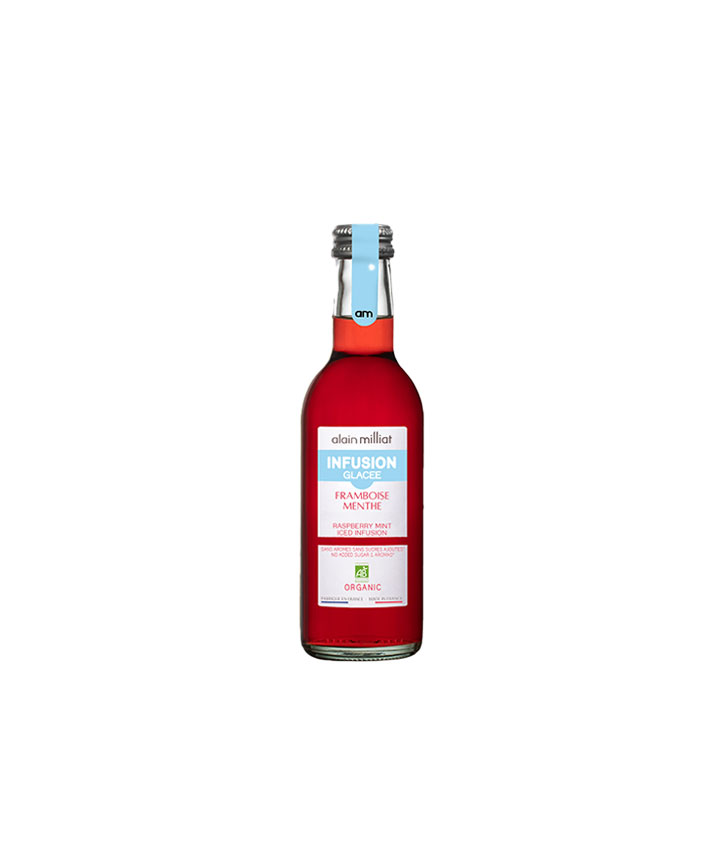 RASPBERRY MINT APPLE JUICE ORGANIC ALAIN MILLIAT - 25 CL FRAMBOISE MENTHE POMME BIO ALAIN MILLIAT - 25CL