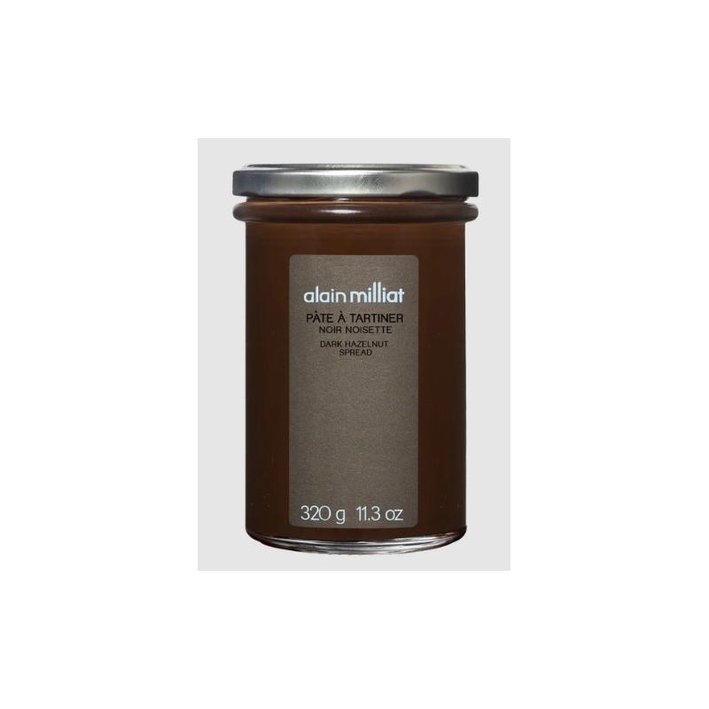 DARK HAZELNUT SPREAD ALAIN MILLIAT PATE A TARTINER NOIR NOISETTE ALAIN MILLIAT 300G