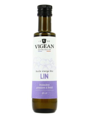 LINSEED VIRGIN OIL ORGANIC - 25CL HUILE BIO DE LIN VIERGE - 25CL