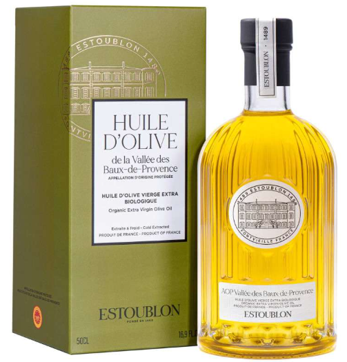 EXTRA VIRGIN OLIVE OIL AOP ORGANIC ESTOUBLON 50CL - HUILE OLIVE VIERGE EX AOP BIO ESTOUBLON 50CL