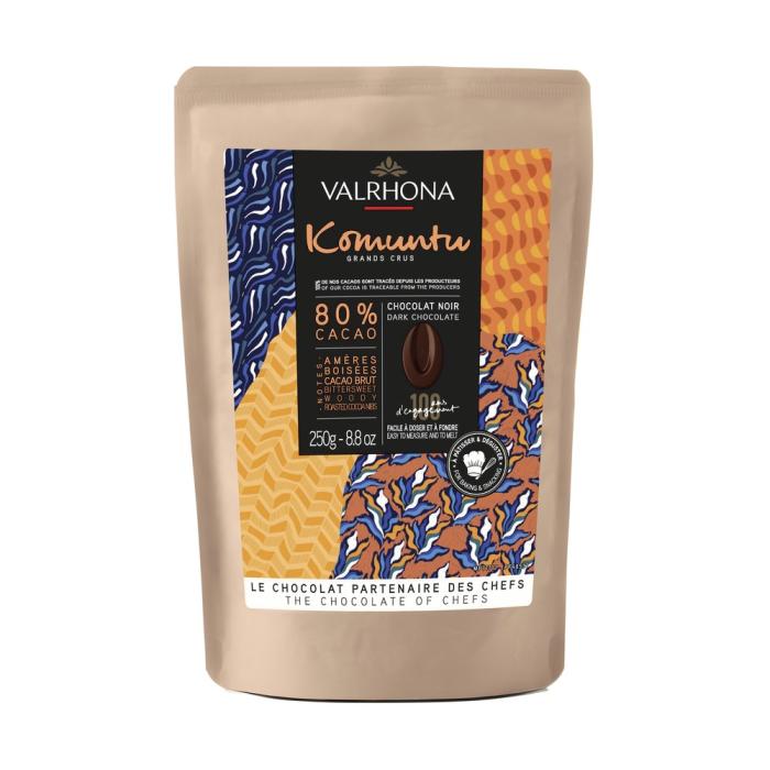 VALRHONA KOMUNTU 80% - 250G VALRHONA KOMUNTU 80% - 250G