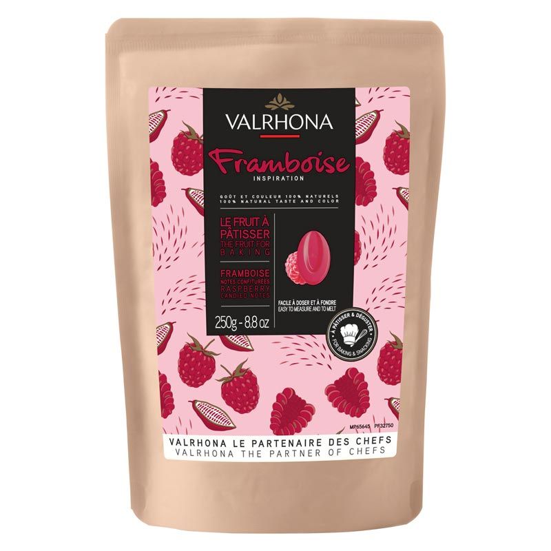 VALRHONA INSPIRATION RASPBERRY 250G VALRHONA INSPIRATION FRAMBOISE 250G