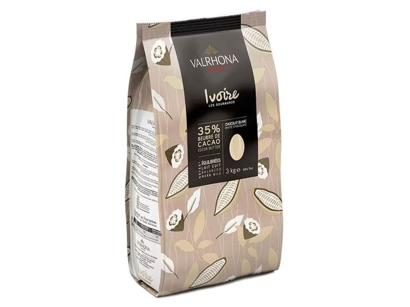 VALRHONA CHOCOLATE IVOIRE - 3KG VALRHONA CHOCOLAT IVOIRE - 3KG