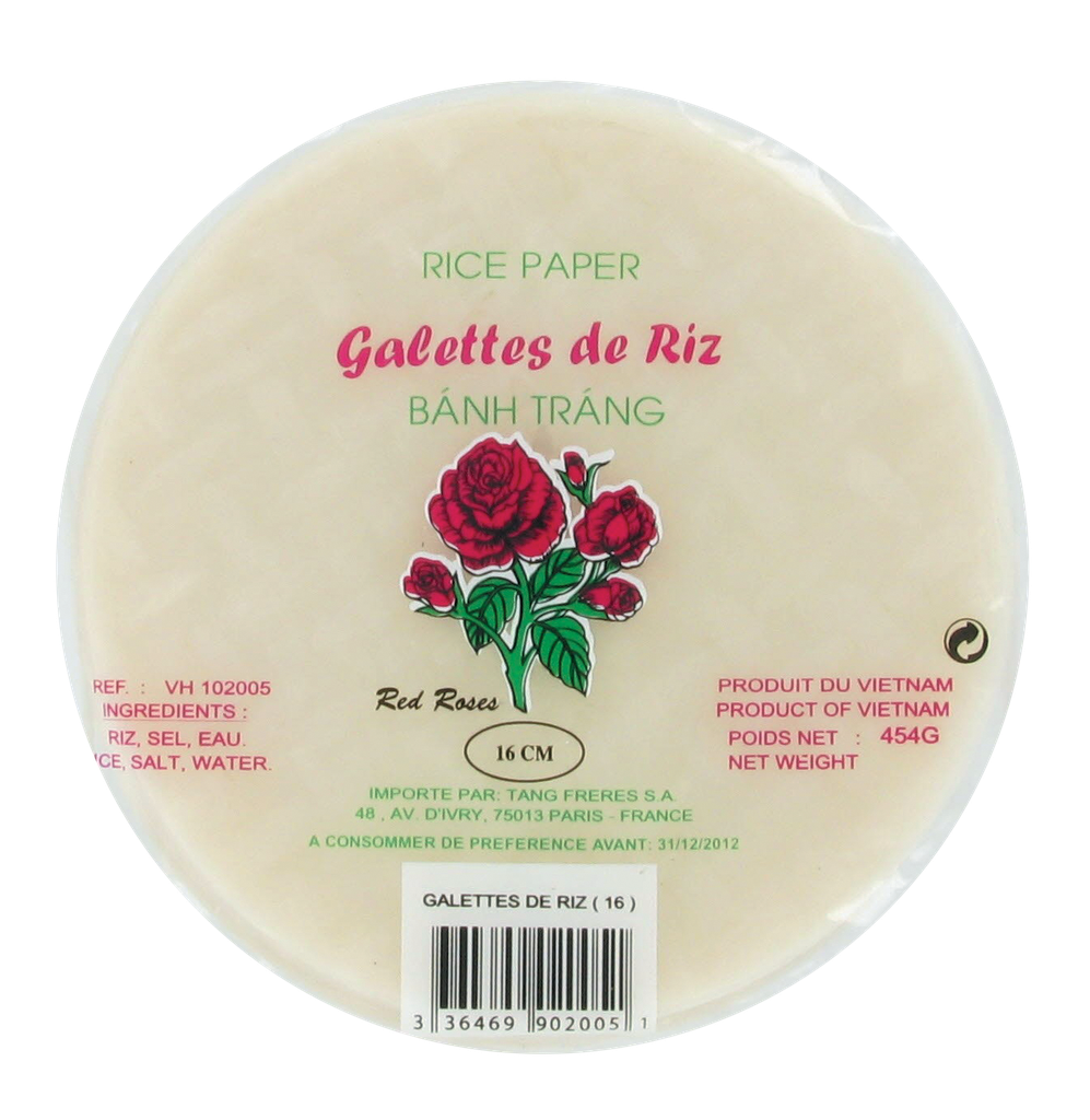 RICE PAPER 16CM - 454G GALETTES DE RIZ 16CM - 454G