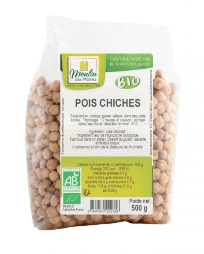 CHICKPEAS DRIED - 500GR POIS CHICHES SECS - 500GR