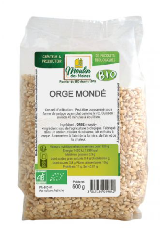 ORGANIC BARLEY SEED - 500GR ORGE MONDE BIO - 500GR