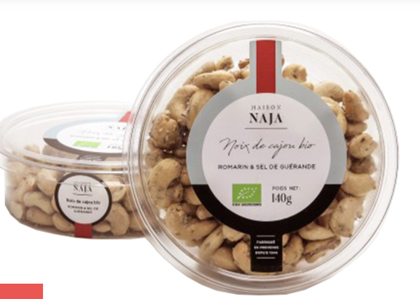 CASHEW NUTS ROSEMARY & GUERANDE SALT ORGANIC NOIX CAJOU ROSMARIN & SEL GUERANDE BIO