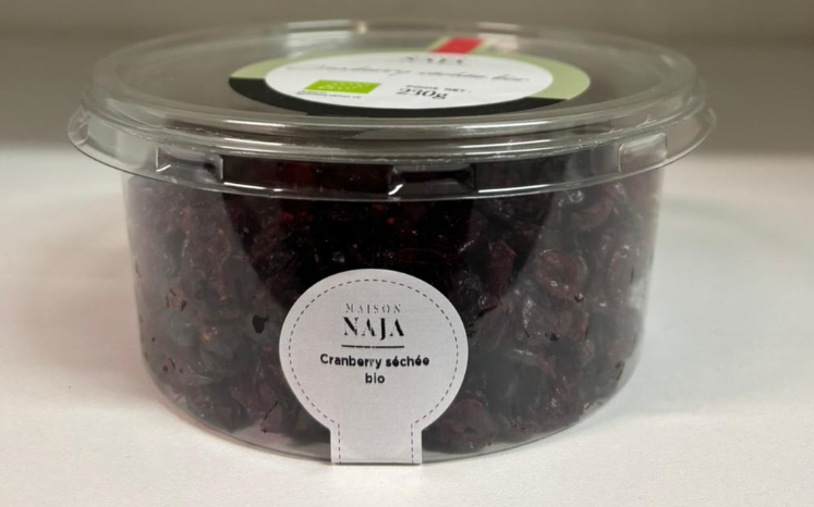 DRIED CRANBERRY ORGANIC - 230GR CANNEBERGE SECHEE BIO - 230GR
