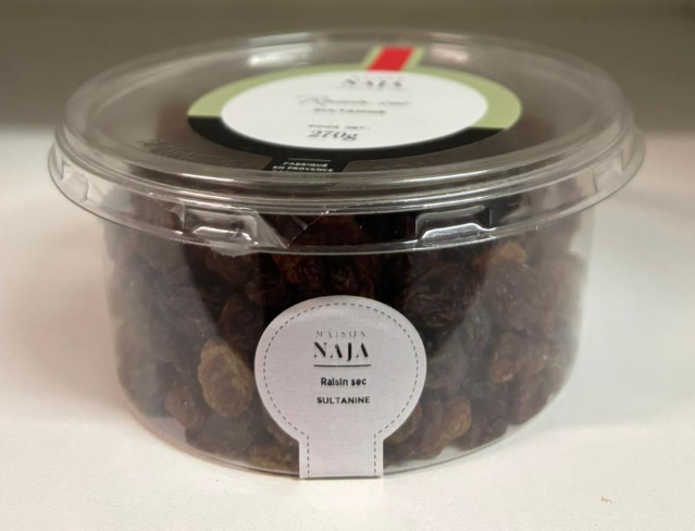 SULTANA RAISINS NAJA - 270G RAISIN SULTANINE NAJA - 270G