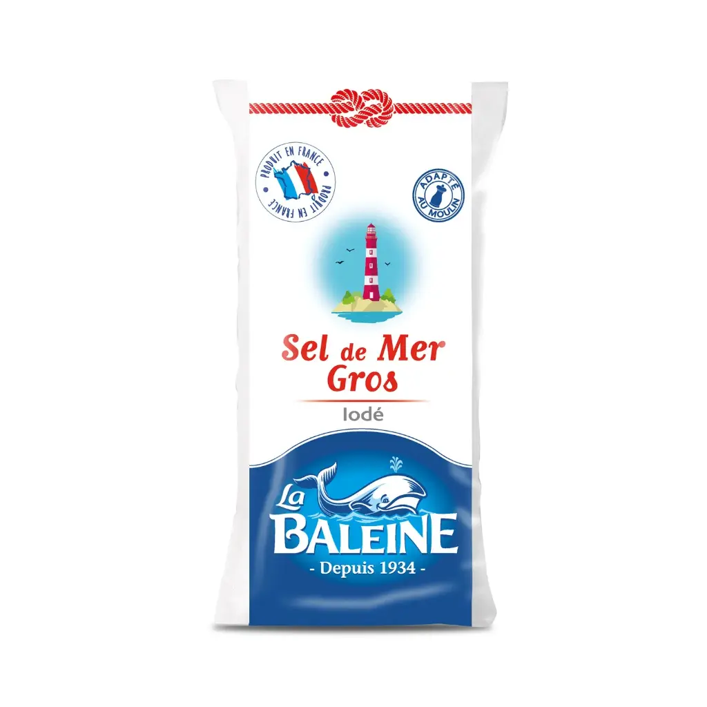 ROCK SALT BALEINE - 1KG SEL GROS IODE 1KG