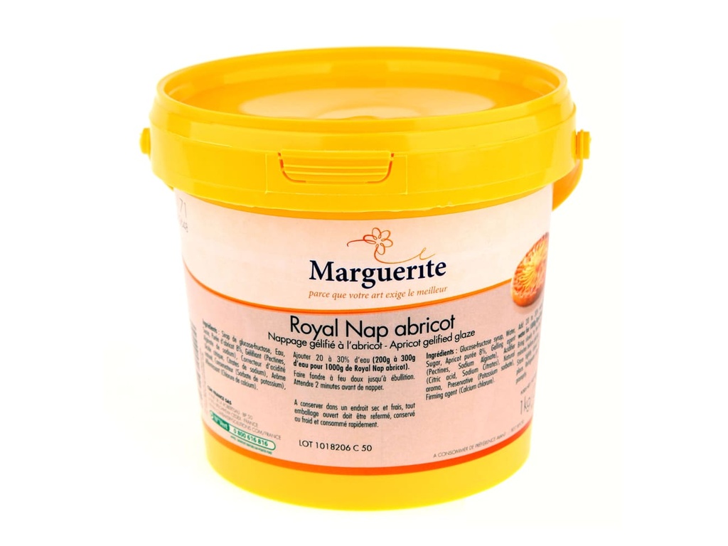 APRICOT GLAZE MARGUERITE - 1KG ROYAL NAPPAGE ABRICOT - 1KG